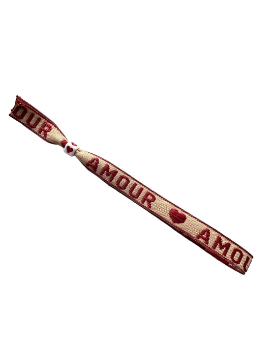 AMOUR RED - lintarmbandje